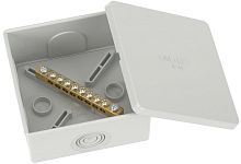 Коробка уравнивания потенциалов DKC Jupiter 8 зажимов 6 вводов 80х80х40мм IP44 серый картинка